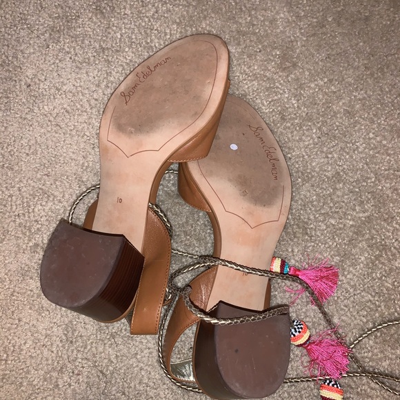 Tie Up Sandals - Sam Edelman Shani Sandals - Picture 3 of 4